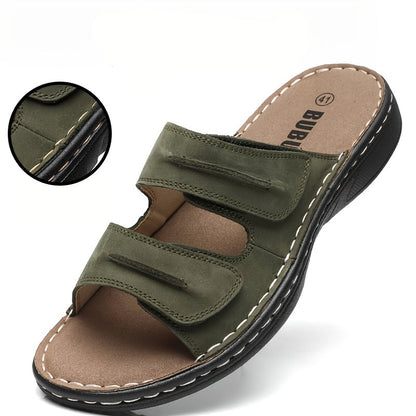 Sandales confort pour homme à enfiler, style décontracté, idéales pour tous les jours