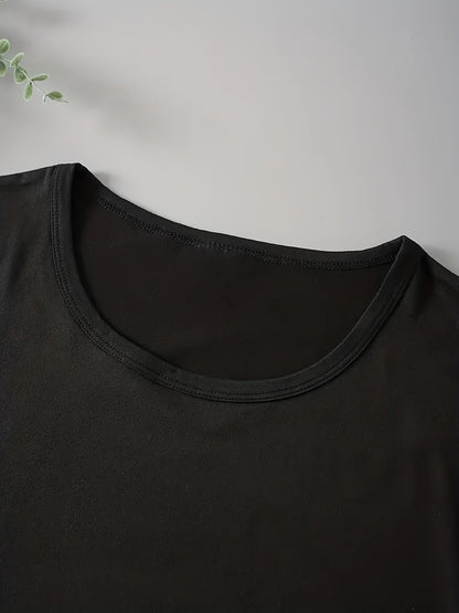 Casual dames T-shirt met humoristische tekst – Ideaal voor de zomer, trendy stijl