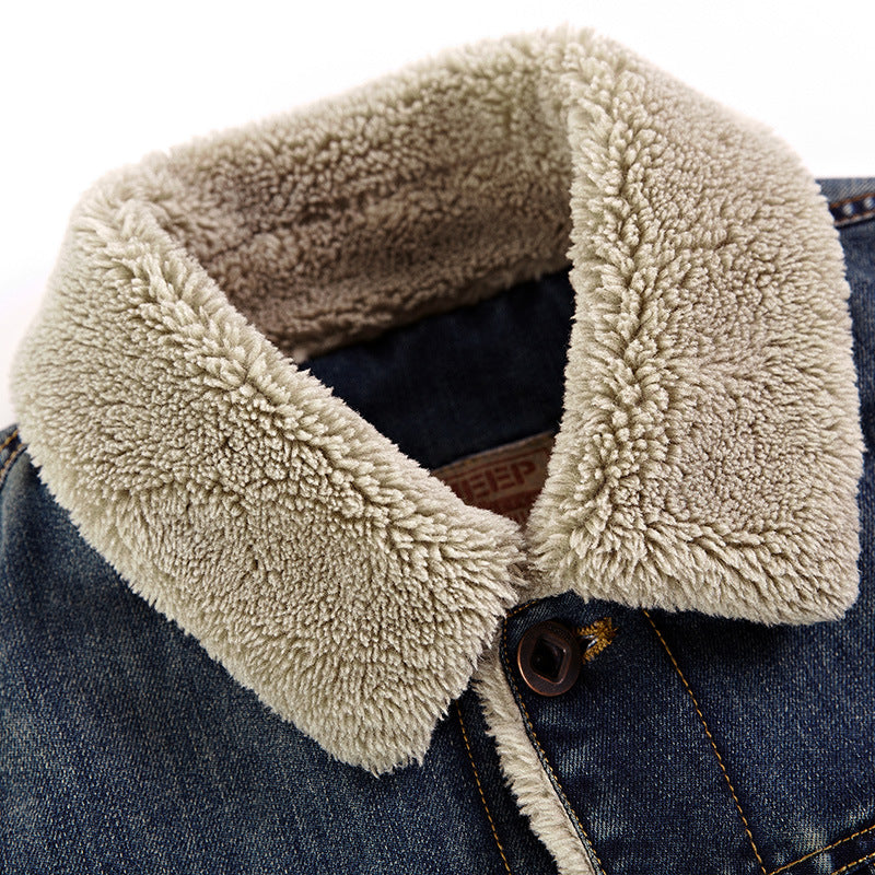 Chaqueta vaquera de hombre con forro estilo Sherpa