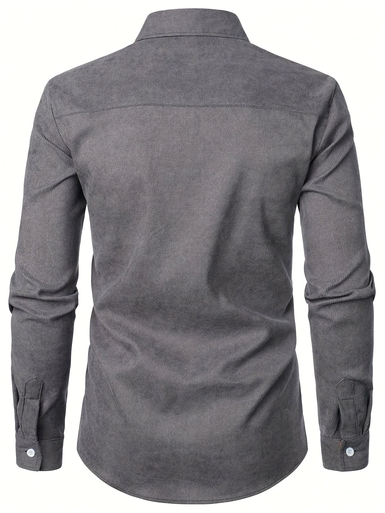 Afslappet herreskjorte med lange ærmer og ternede detaljer – Elegant stil perfekt til alle lejligheder
