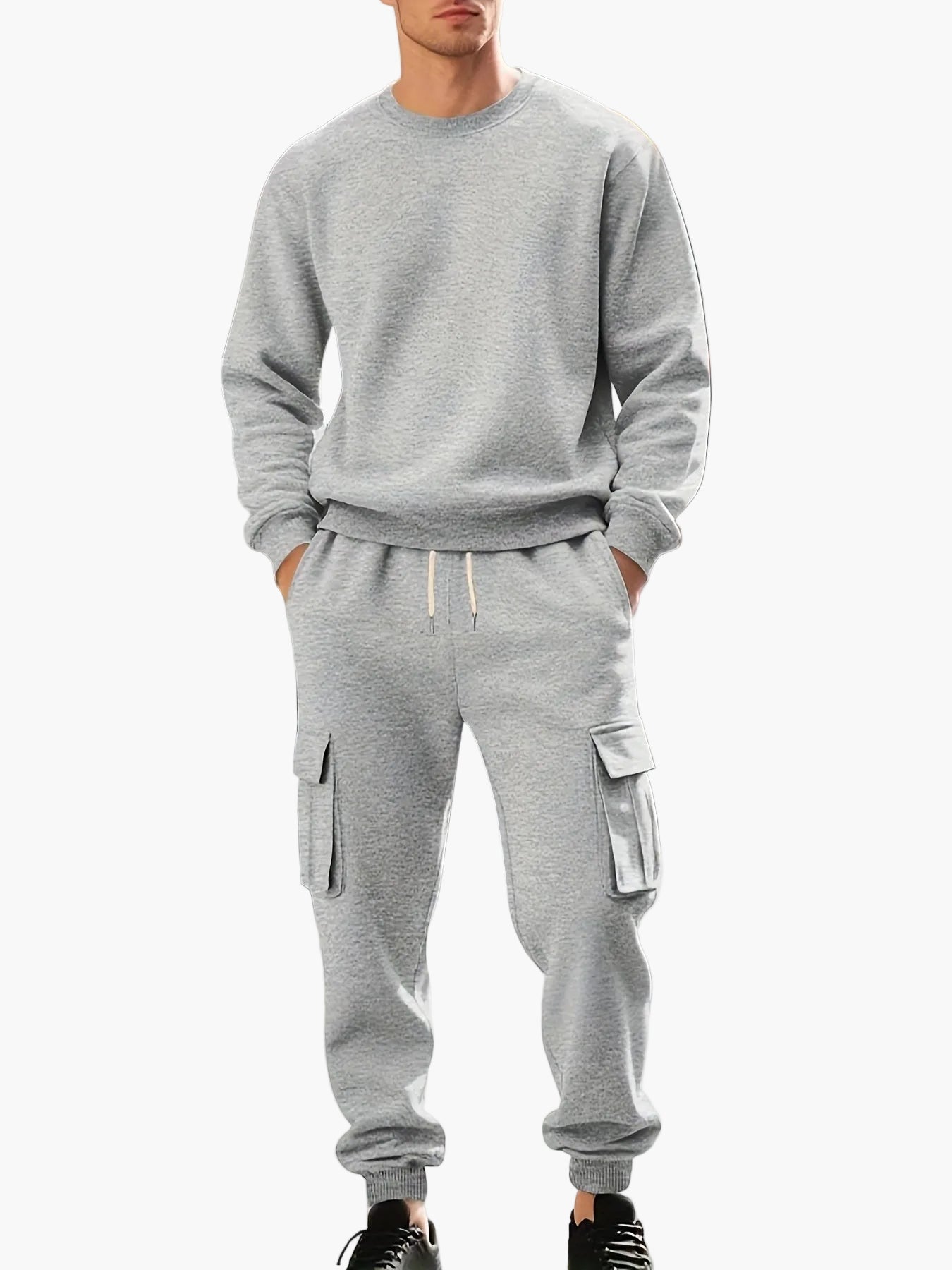 Ensemble de survêtement décontracté pour homme style cargo – Idéal sport et détente