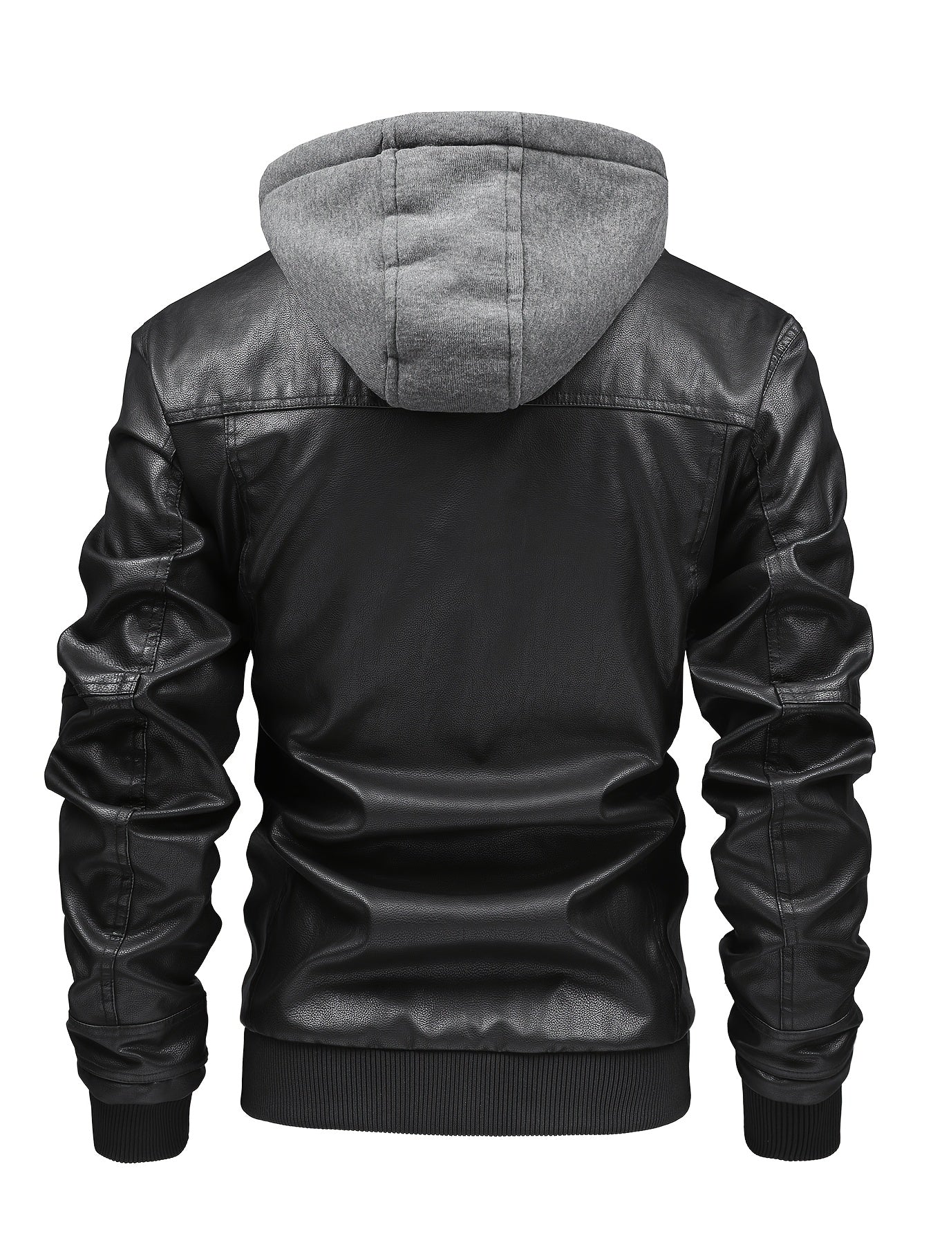 Blouson aviateur homme marron avec capuche amovible et doublure chaude