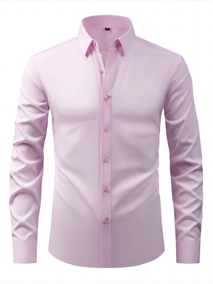 Chemise élégante pour homme à manches longues – Style habillé et décontracté