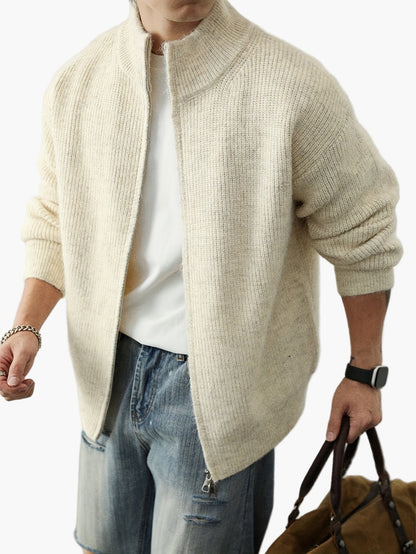 Gilet con zip e collo alto stile casual da uomo – ideale per tutte le stagioni