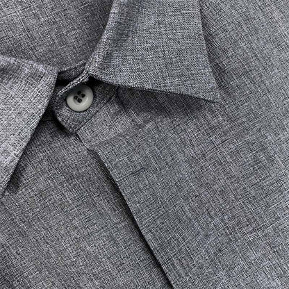 Chemise Homme Élégante Col Revers Manches Courtes Style Décontracté Été