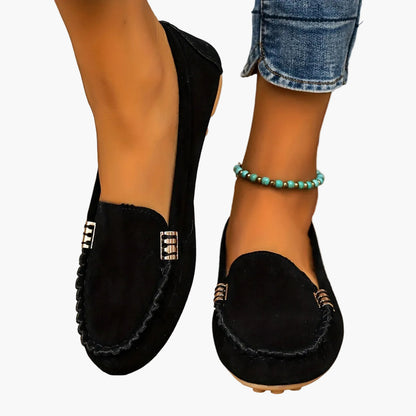 Mocassins Décontractés Femme Style Loafer Chic Quotidien