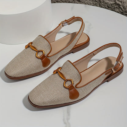 Moccasin slingback dam avslappnad stil för sommaren