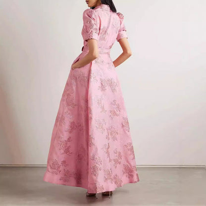 Robe longue élégante style A-ligne pour femme, idéale pour occasions et soirées socialites