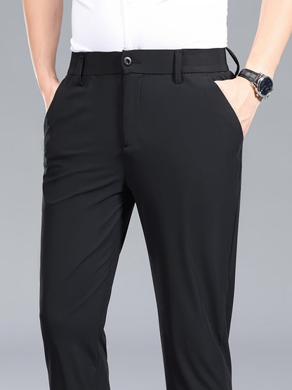 Pantalon de costume extensible pour homme style business – Confort ultime pour bureau et occasions formelles