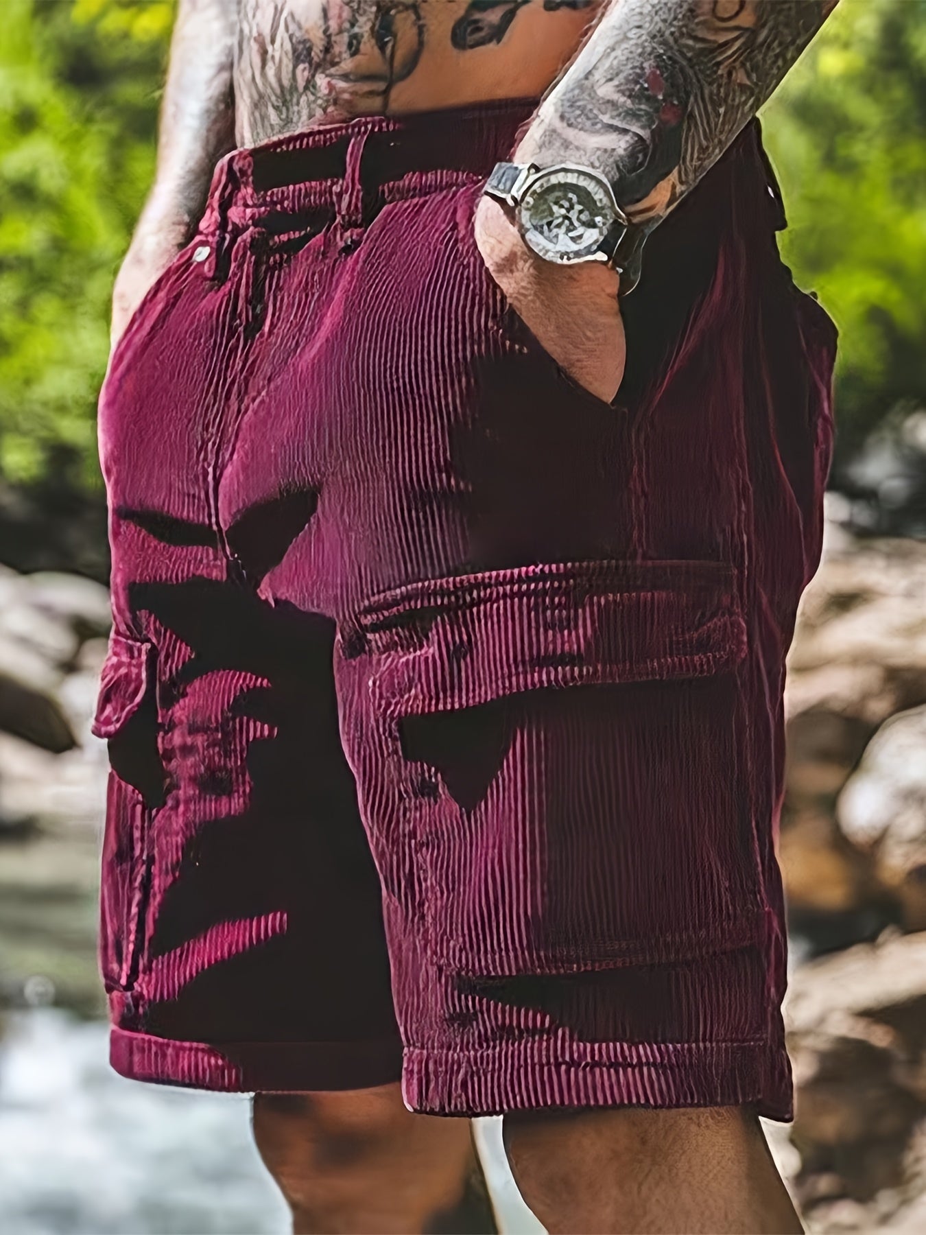 Krótkie spodnie cargo w stylu casual dla mężczyzn - idealne na czas wolny i lato
