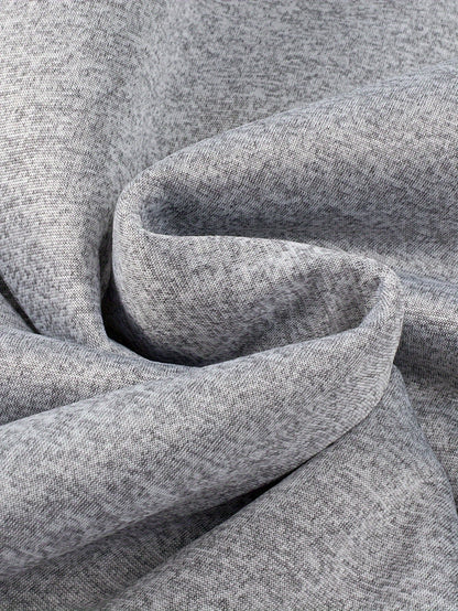 Sweat à Capuche Zippé Homme Doublure Molleton Gris Clair Chaud