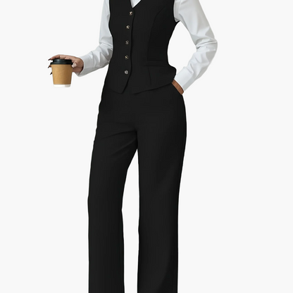 Tailleur Pantalon Femme Élégant Style Professionnel pour Bureau et Réunions