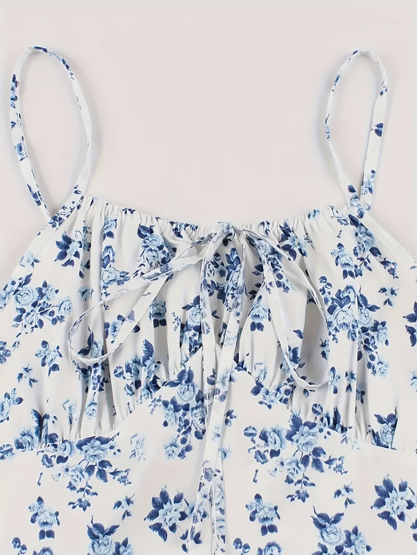 Robe mi-longue femme style champêtre à imprimé fleuri, élégante pour été et occasions décontractées