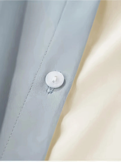 Chemisier Sans Manches Femme Style Élégant à Boutons pour Été