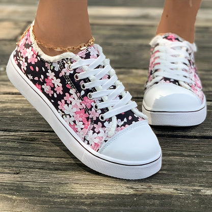 Baskets décontractées femme style floral tendance pour usage quotidien