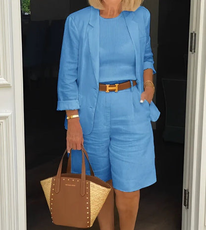 Christine – Ensemble Veste Cardigan et Shorts