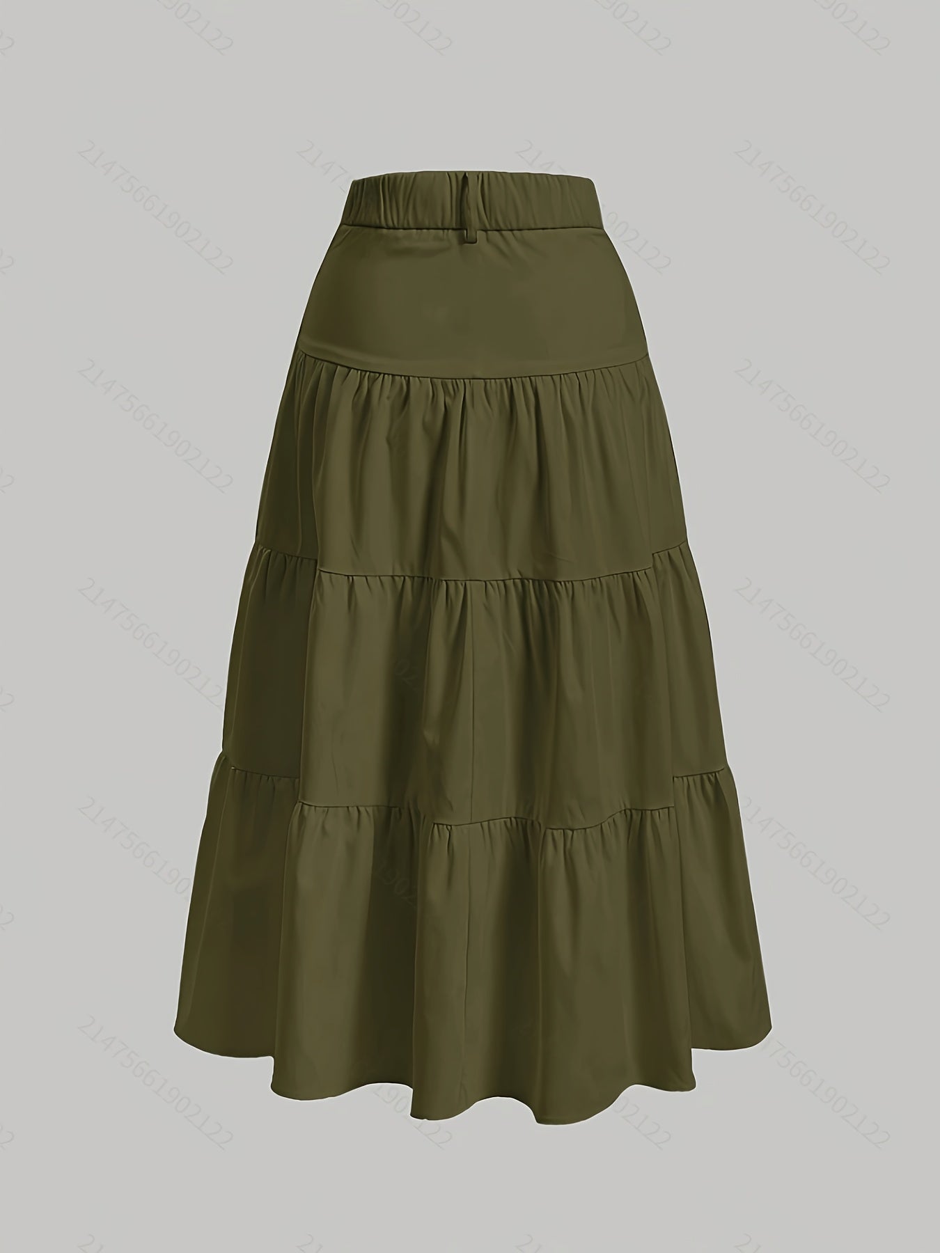Długa spódnica damska z wysokim stanem w stylu boho, elegancka na wiosnę i lato