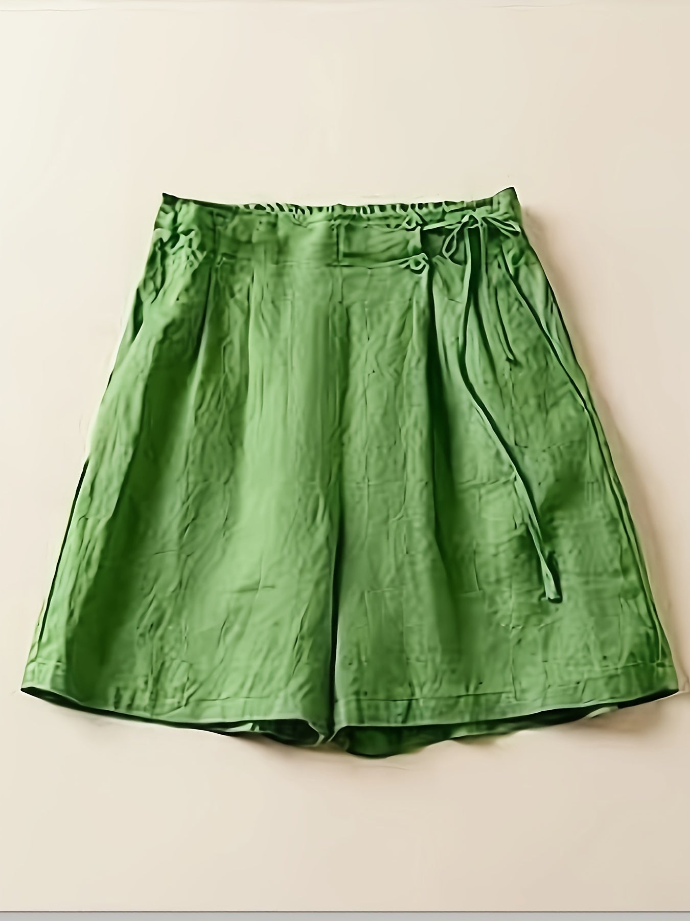 Shorts taille haute femme coupe ample style décontracté été