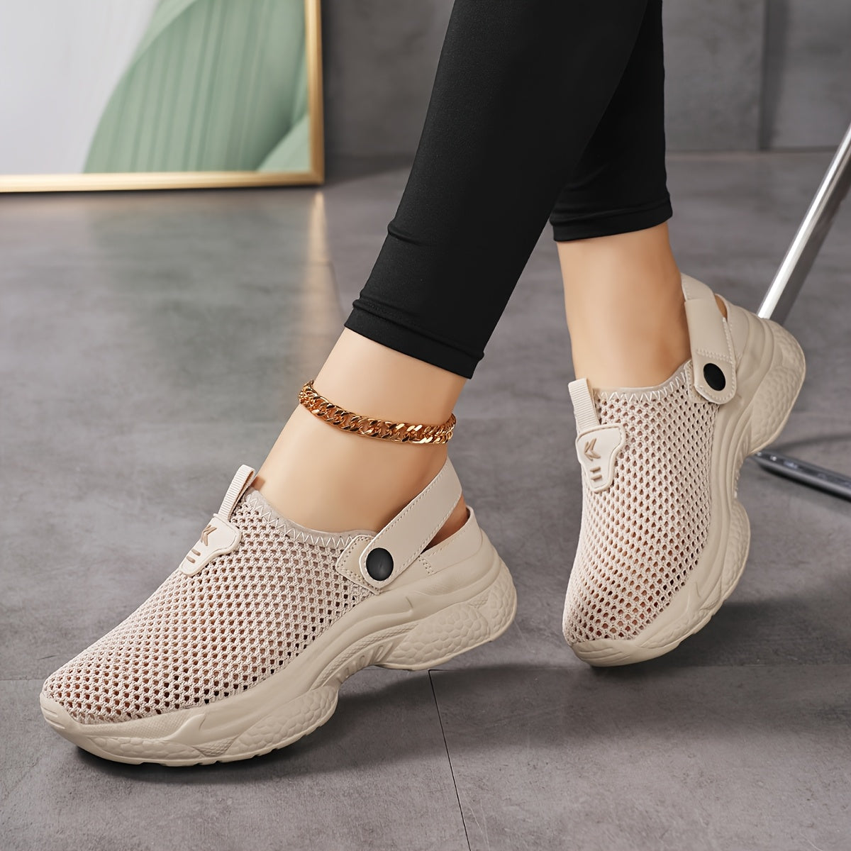 Sabots Sport Décontractés Femme Confort Slip-On pour Vie Quotidienne