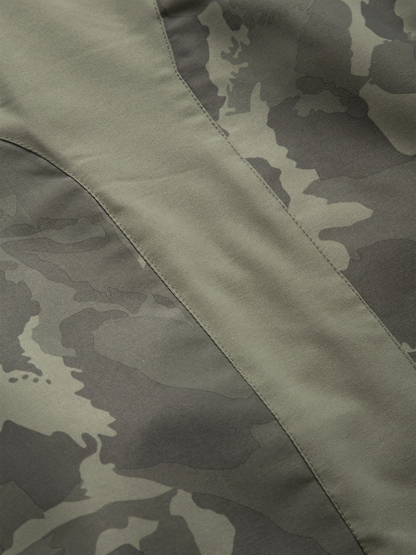 Veste Homme Camouflage Vert à Capuche et Fermeture Éclair
