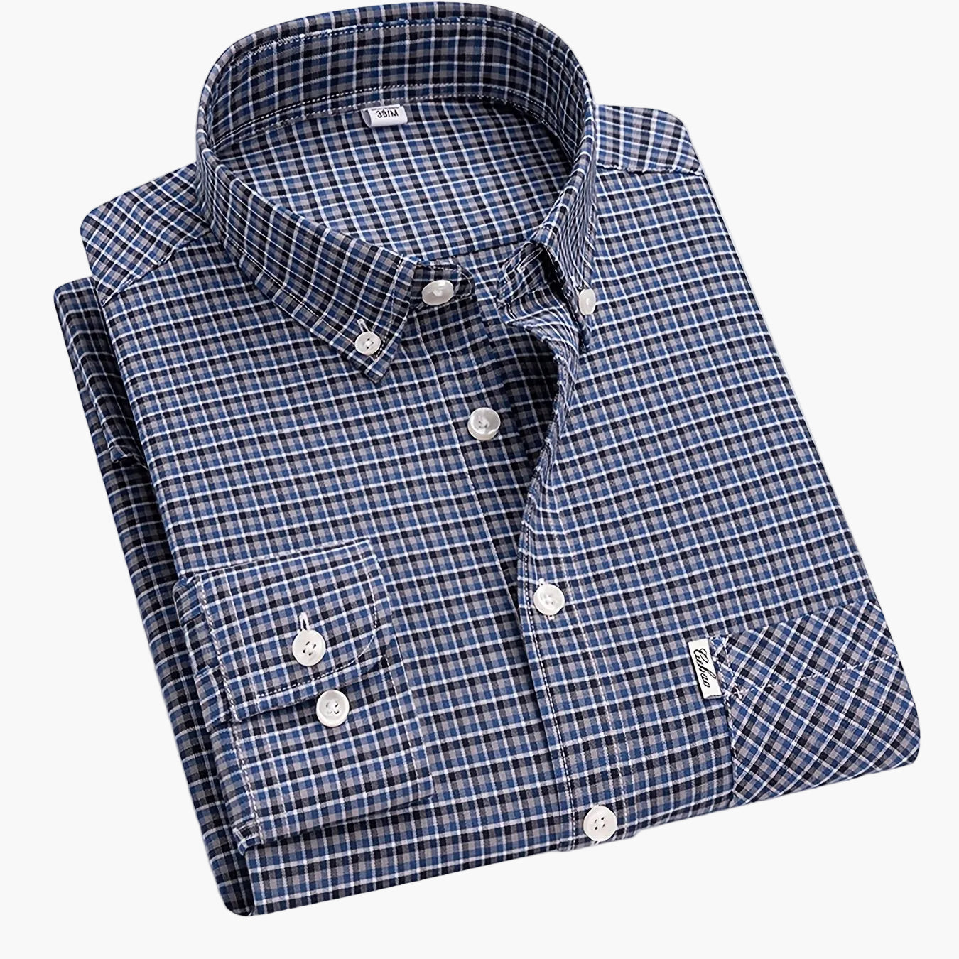 Chemise décontractée à carreaux pour homme, style week-end, manches longues, coupe régulière