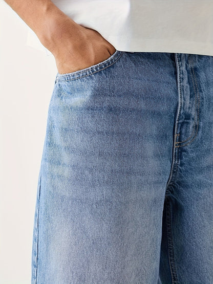 Bermuda amplio para hombre estilo casual urbano