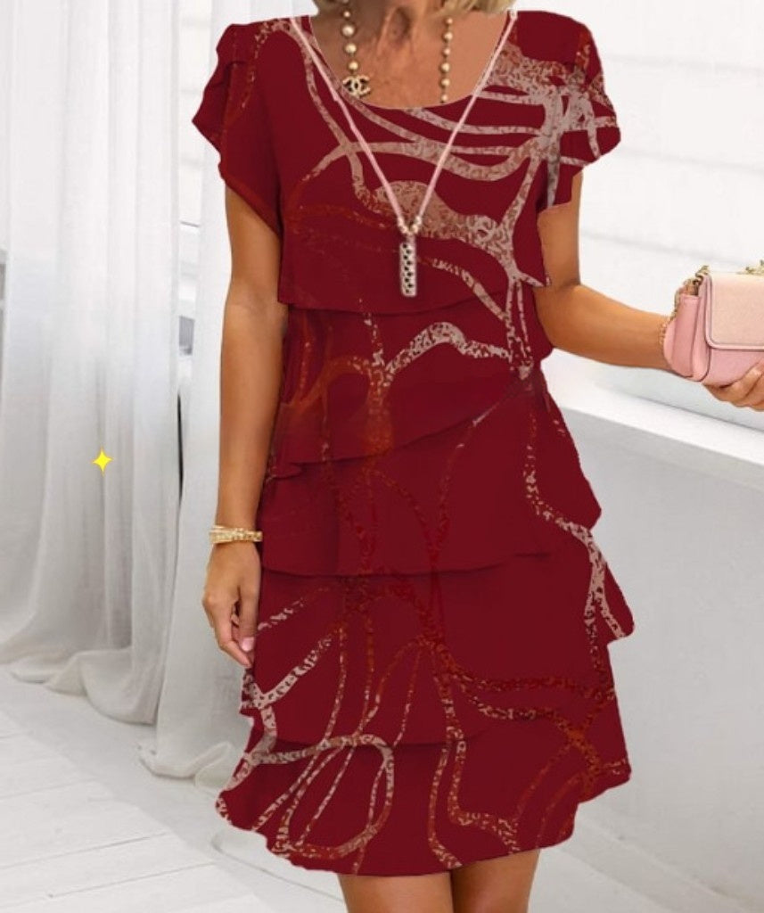 Robe Femme Élégante Style Patchwork Décontracté pour Sorties et Événements