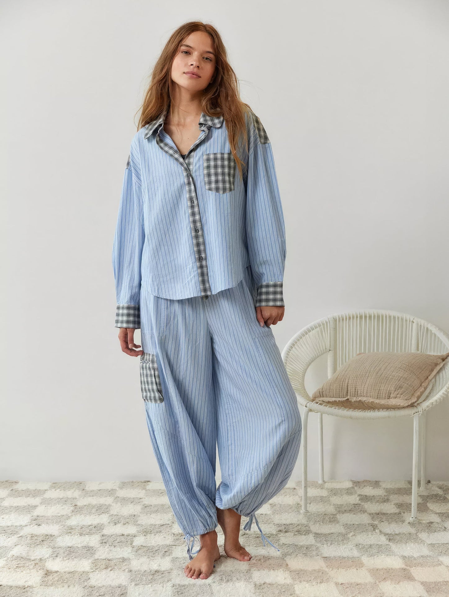 Pyjama-Set élégant pour femme, style décontracté, idéal pour des nuits relaxantes