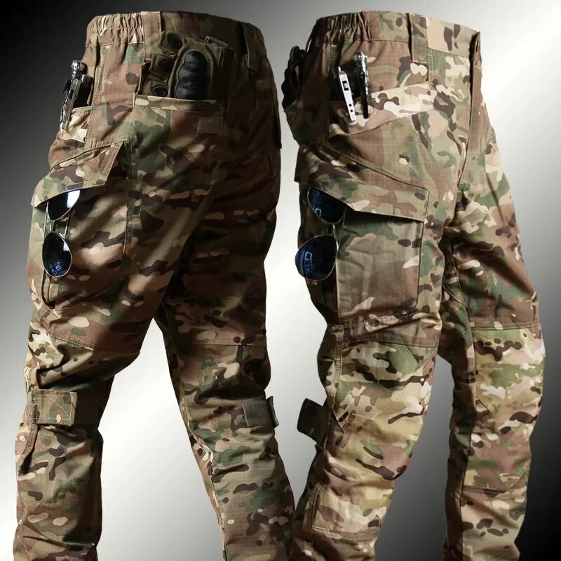 Taktiskt militärset för män – Jacka och byxa i mångsidig commando outdoor-stil