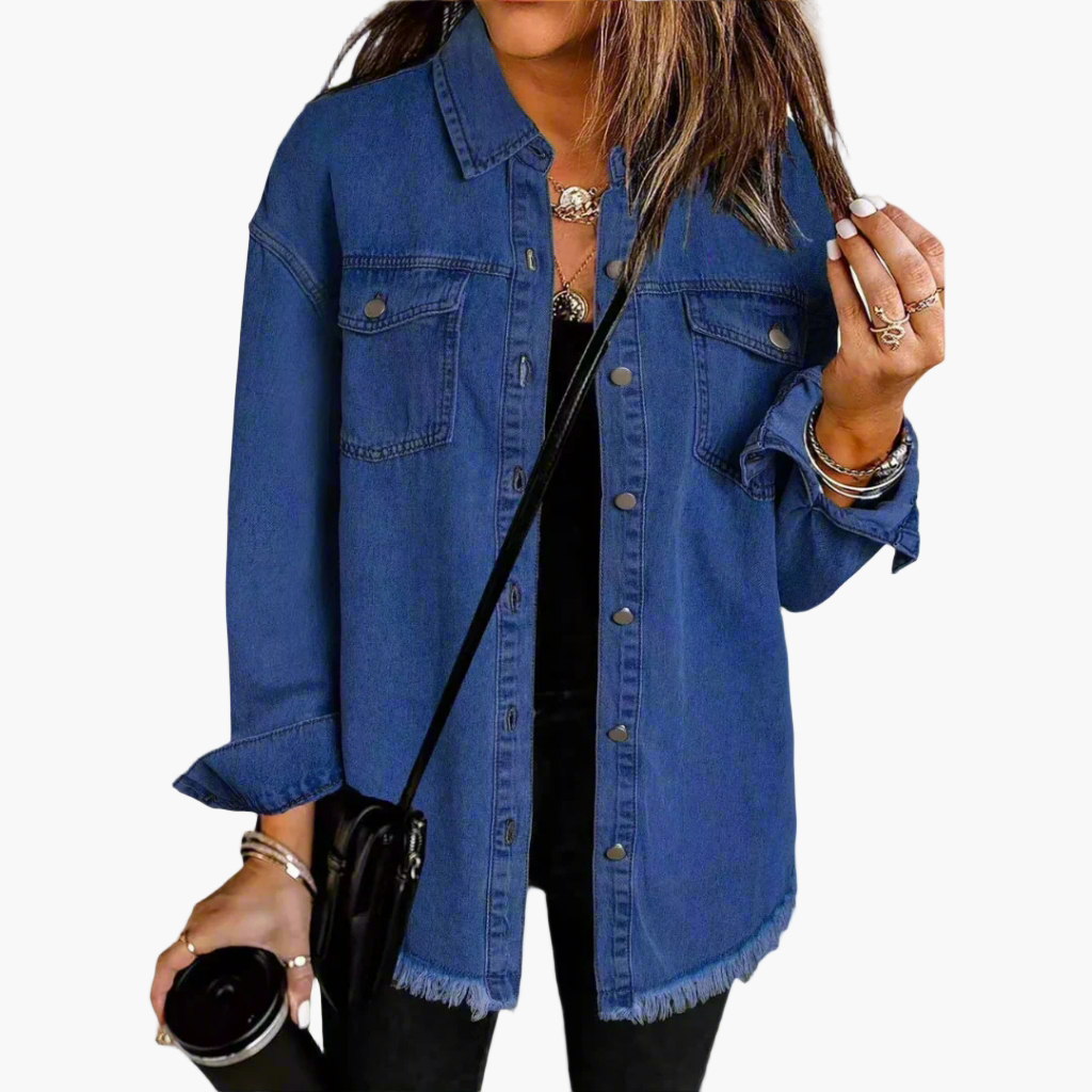 Legere Jeansjacke im urbanen Stil für Damen – Trendiger und vielseitiger Look