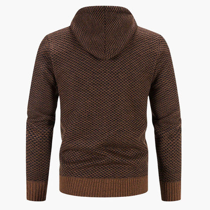 Gilet à capuche zippé homme style casual pour l’automne et l’hiver