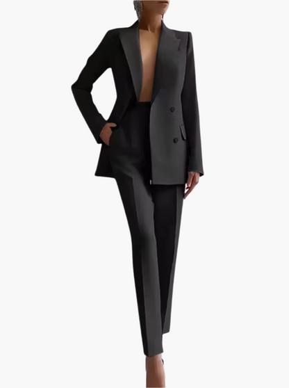 Traje de Pantalón Mujer Chic Profesional Estilo Moderno Negocios