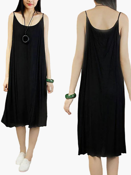Robe Décontractée Femme Grande Taille Style Minimaliste Été Sans Manches
