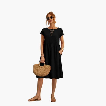 Robe d'été femme coupe ample style décontracté chic pour sorties et vacances