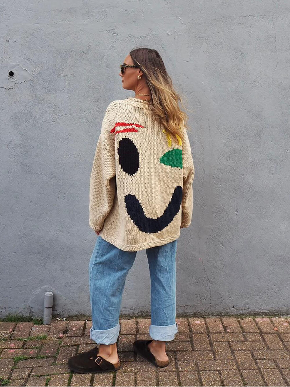 Comfortabele artistieke stijl trui voor dames – Ontspannen en originele look