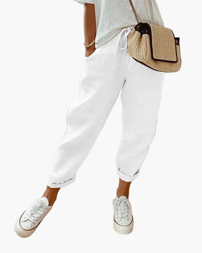 Pantalón informal estilo jogger para mujer – Aspecto urbano y cómodo, ideal para el verano