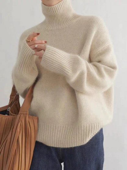 Loose turtleneck sweater Korean style for women – Chic and casual autumn/winter fashion