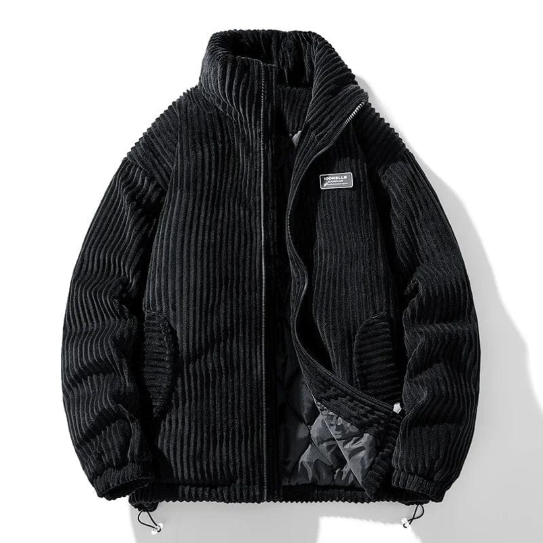Cordjakke urban stil for menn, ideell for høst og vinter