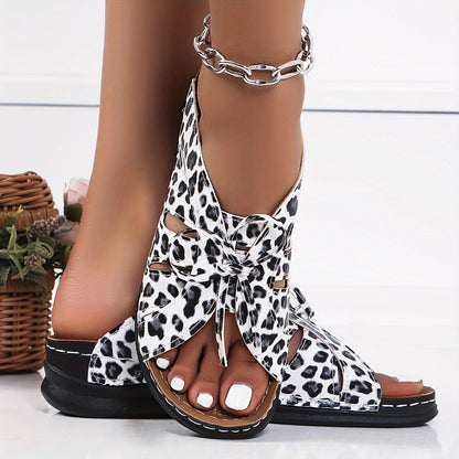 Sandales décontractées à plateforme pour femme – Style estival confortable à enfiler, bout ouvert