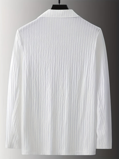 Elegant men's striped casual-style blazer for spring/summer