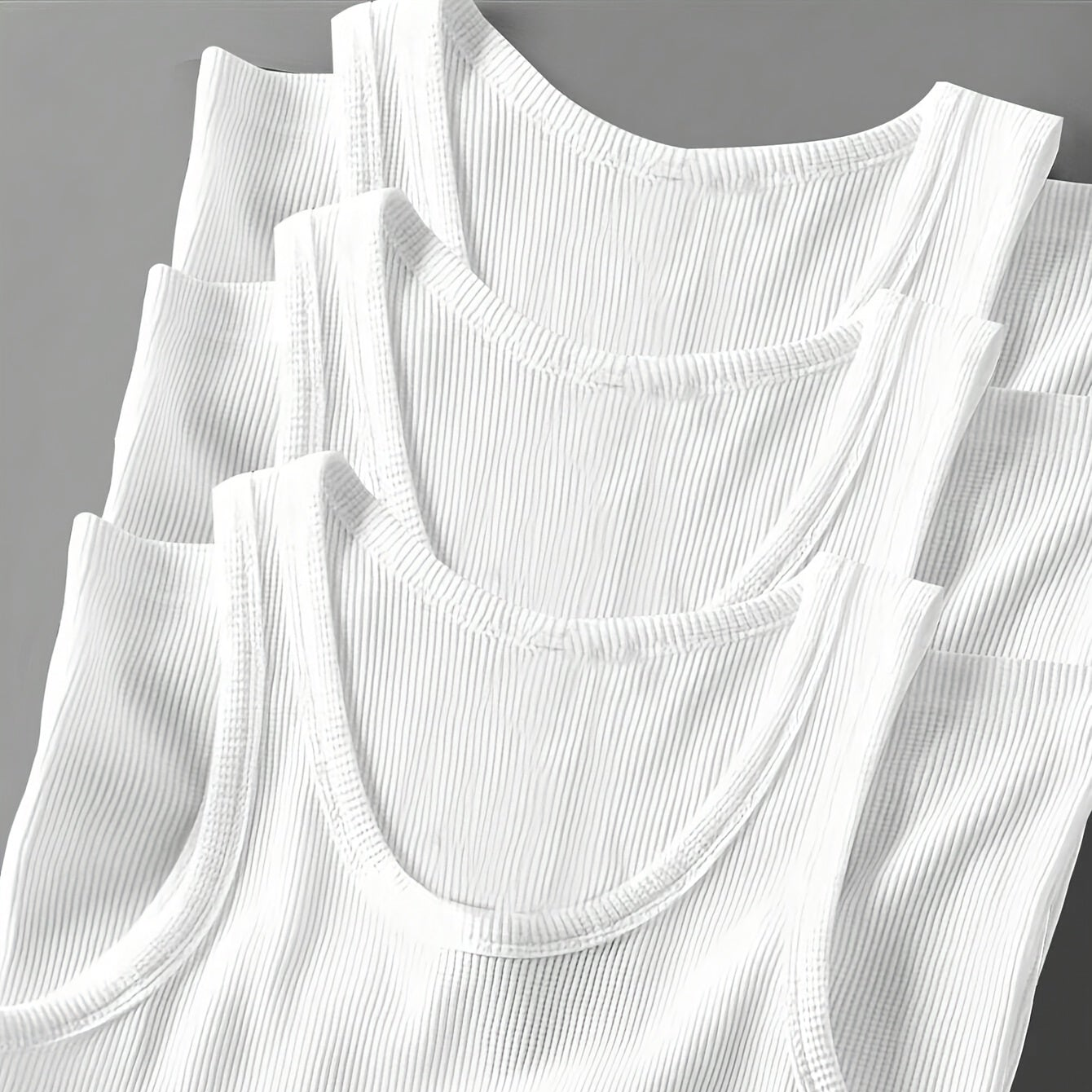 Débardeur côtelé homme style sport pour entraînement et superpositions quotidiennes
