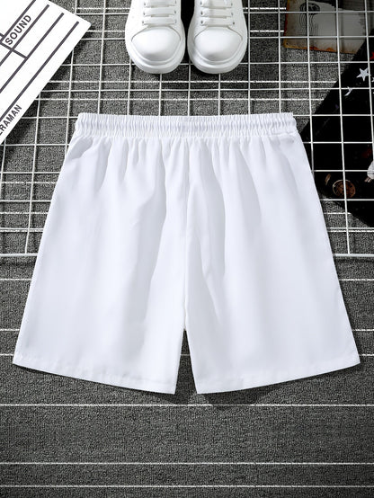 Heren shorts in stedelijke stijl met zijpanelen met grafisch patroon – Ideaal voor streetwear en vrije tijd