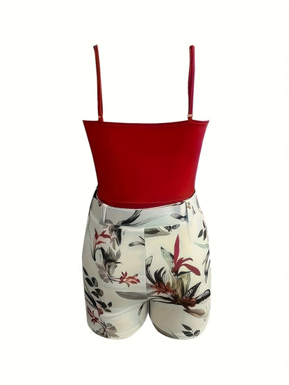 Combinaison Short Femme Élégante Style Estival pour Sorties et Vacances