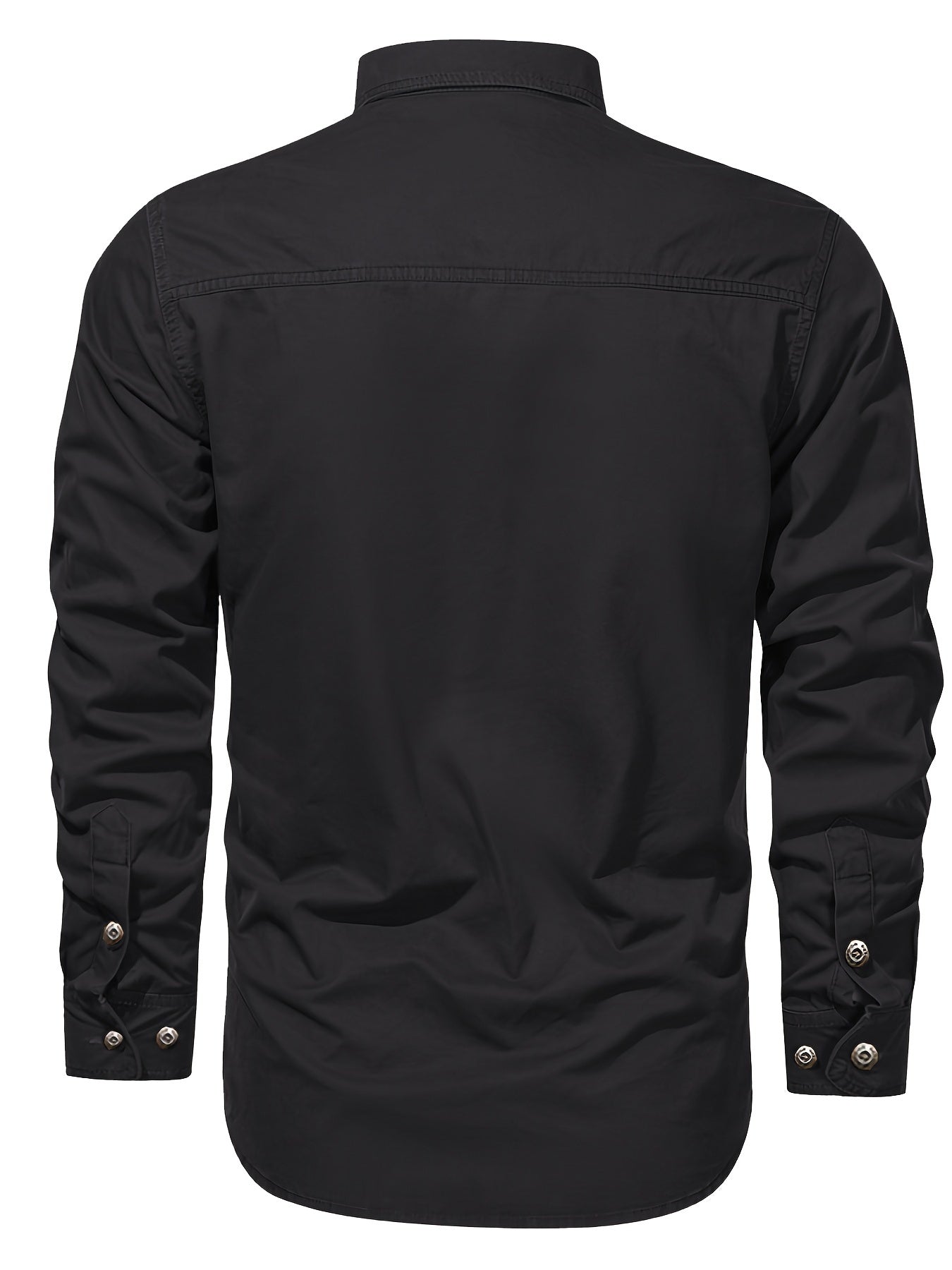 Camisa casual de manga larga para hombre estilo outdoor – Ideal para el fin de semana y el ocio