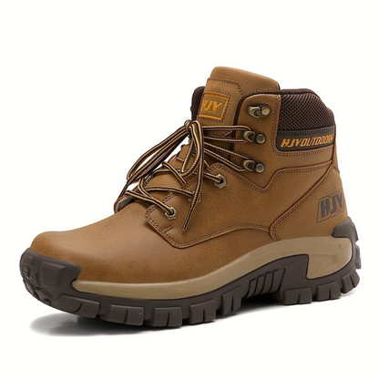 Bottes montantes homme style randonnée, lacets, semelle crantée, plusieurs coloris