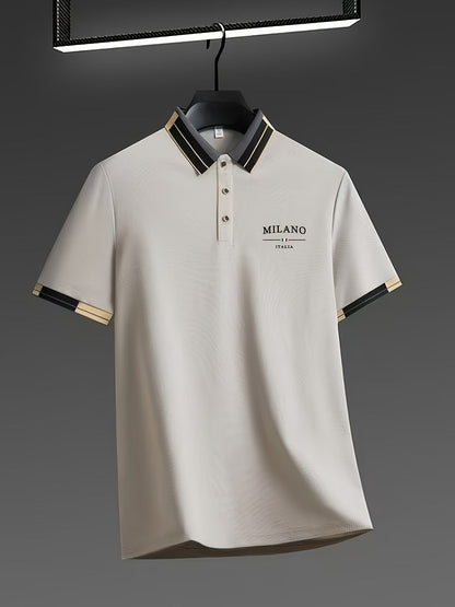 Polo homme élégant style italien MILANO pour look casual chic