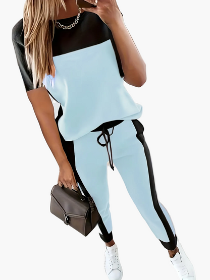Casual damesensemble in chique urban stijl voor vrije tijd en uitgaan