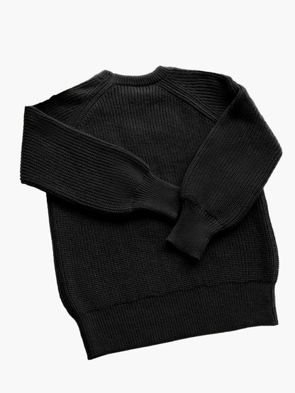 Afslappet damepullover i elegant stil med rund hals til efterår og vinter