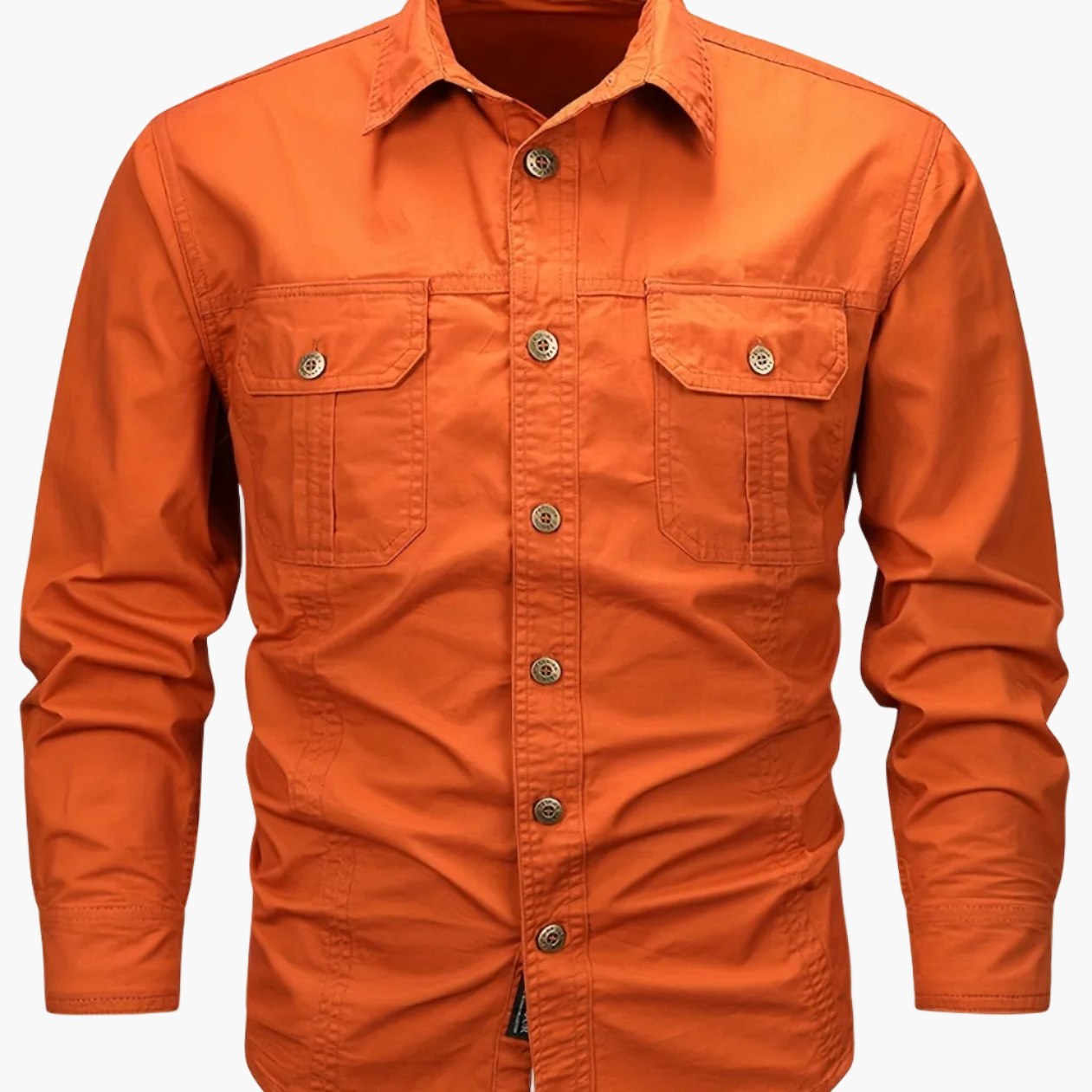 Camisa casual de manga larga para hombre estilo outdoor – Ideal para el fin de semana y el ocio