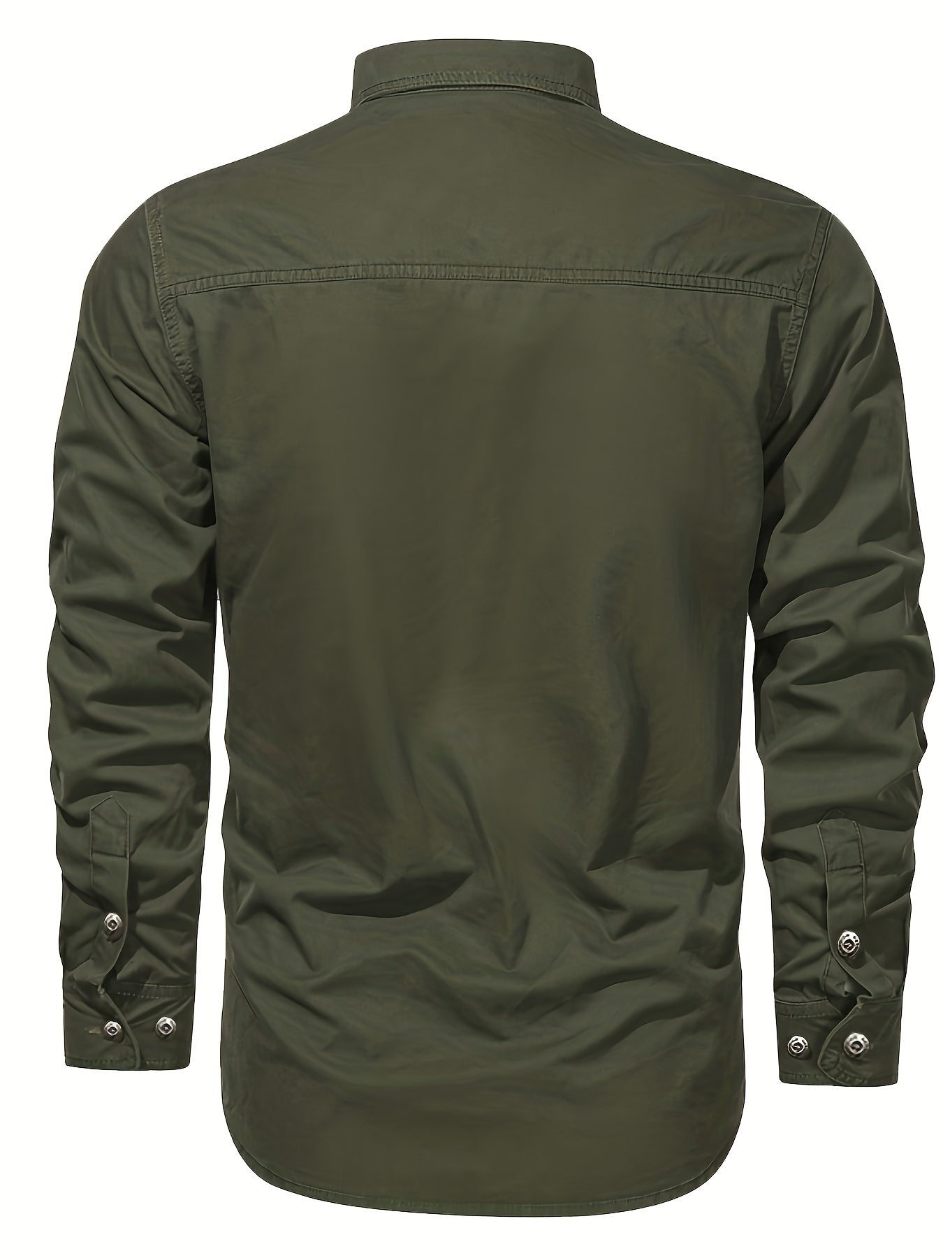 Camisa casual de manga larga para hombre estilo outdoor – Ideal para el fin de semana y el ocio